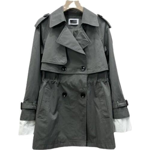 2021 New Autumn Fashion Female Outwear Loose High Quality Women Coat Cotton Solid Color Casual Elegant Ladies Overcoat T623