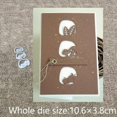 New Design Craft Metal stencil Cutting Dies 3pcs vegetation frame decoration scrapbook die cuts Album Paper Card Craft Embossing