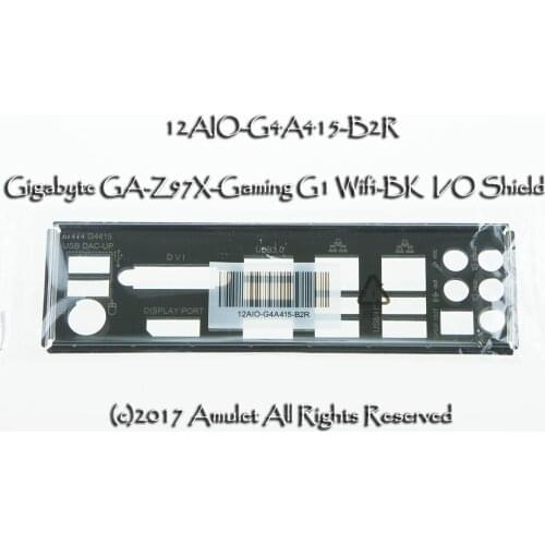 Original IO I/O Shield BackPlate Blende Bracket For Gigabyte GA-Z97X-Gaming G1 Wifi-BK