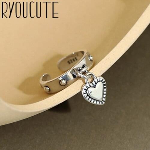 Original Design Popular Love Heart Finger Ring Simple Rings for Women Wedding Engagement Jewelry Gifts