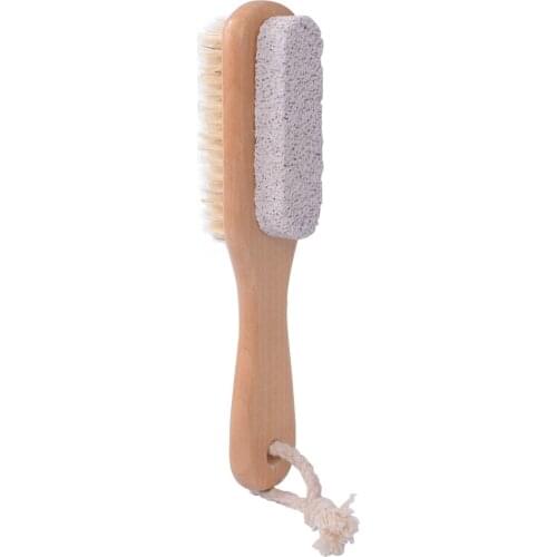 Exfoliating Scrub Pumice Stone Dual Side Multi-use Bristle Massage