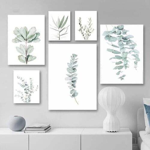 Eucalyptus Posters Botanical Canvas Painting Farmhouse Wall Decor Minimalist Art Pictures Bedroom Decoration Scandinavian Decor