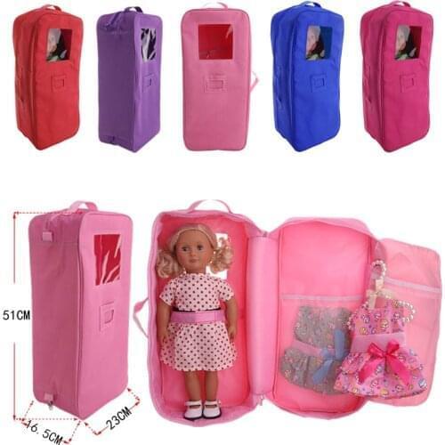Five Colors Doll Clutch For Portable Travel Suitable 18-Inch Baby Dolls And 43 cm Reborns Dolls,Our Generation, Gifts For Girls