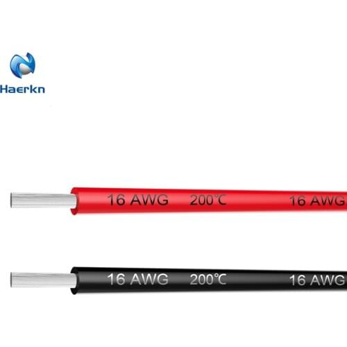 16 Gauge 1.31mm2 Silicone Wire Hook Up wire Cable 6 Meter [3m Black And 3m Red] Soft and Flexible High temperature resistance