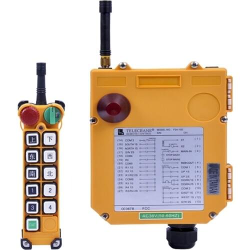 F24-10D 36V 220V 380V VHF:310-331 MHz(include 1 transmitter and 1 receiver)/TELEcrane Crane Remote Control