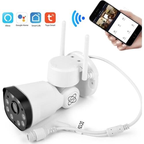 SAMTIAN HD 1080P Wifi IP Camera Smart Security Camera Outdoor Alarm Cameras Network PTZ Camera Wireless Waterproof Audio Cam