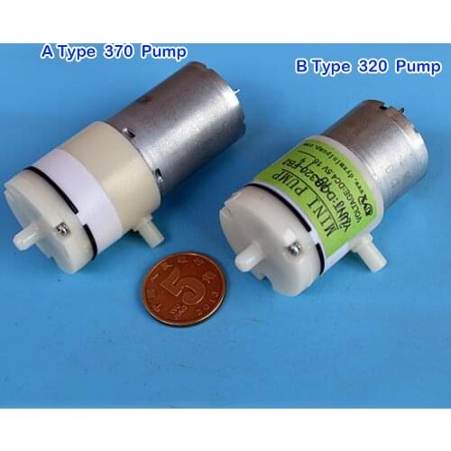 Micro DC Vacuum Pump 370 320 DC 5V-6V Small Breast Pump USB Negative Pressure Pump Motor Aquarium Mini Oxygen Pump Good Suction