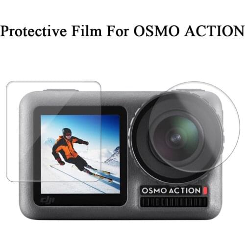 Protective Glass For Dji Osmo Action Camera Screen Protector Lens Protective Film Cover For Osmo Action Accesorios Sport