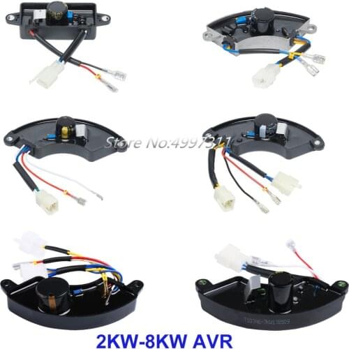 Factory AVR Automatic Voltage Regulator Rectifier for China Gasoline Generator 2-3KW 5KW 6.5KW 6-7KW 8KW Single/Three Phase