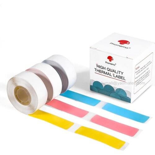 14*50mm 3 Roll 390PCS Adhesive Pink Yellow Blue Lace Pattern Labels for D30 Thermal Bluetooth Thermal Printing Label Paper