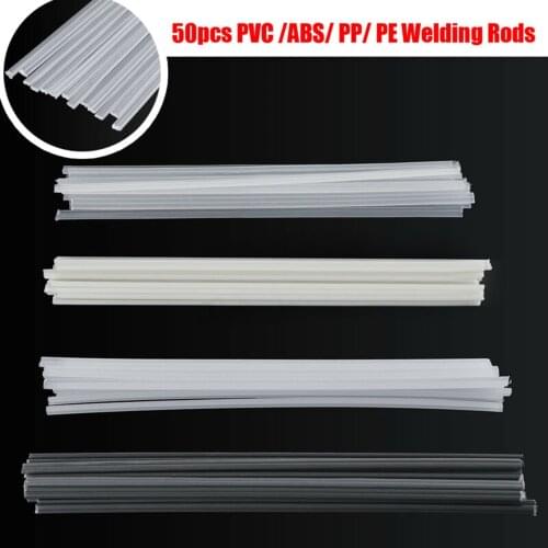 50Pcs PVC ABS PP PE Plastic Welding Rod Sticks Electrode For Plastic Welder Tool Welding Rods Bumper Cars Plastic Water Tank PVC