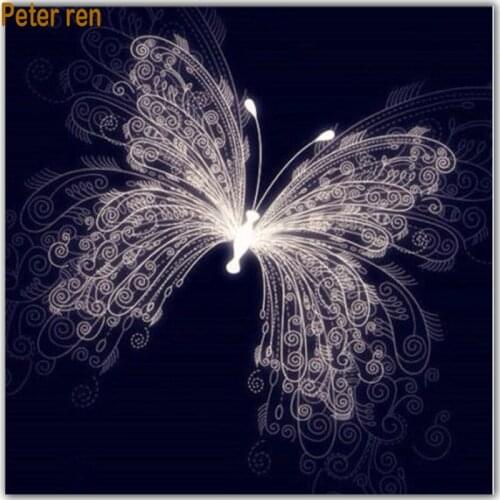 Diy Diamond painting Animal crystal cross stitch Full 3d Resin rhinestone mosaic Diamond embroidery Night Lights Butterfly art