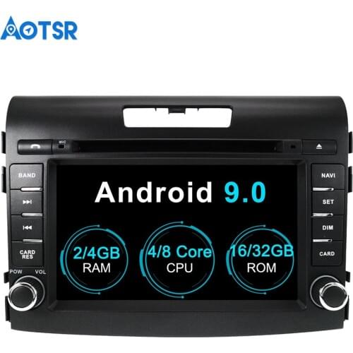 Aotsr Android 9.0 GPS navigation Car DVD Player For Honda CRV 2012-2016 multimedia 2 din radio recorder 4GB+32GB 2GB+16GB