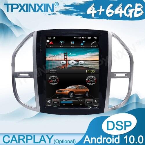 For Mercedes-Benz Vito 2016+ Android 10 .0 Car GPS Navigation Car Multimedia Player Auto Radio Tape Recorder Stereo Headunit