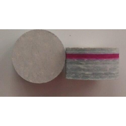 Free shipping 50pcs/lot 14mm billiard pool cue tip pigskin cue tip SS/S/M/H 2 different colors