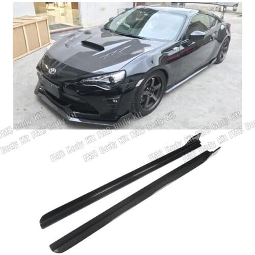 Car Side Skirts Body Kit For Subaru BRZ Toyota FT86 GT86 2013-2020 Body Kit Side Skirts Lip Apron Extension Carbon Fiber