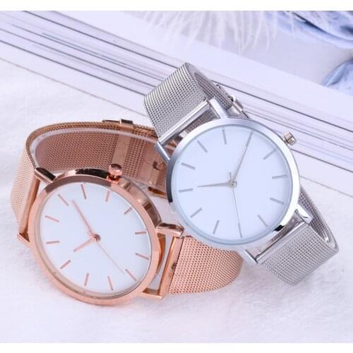 Womens Watches Rose Gold Simple Fashion Women Wrist Watch Luxury Ladies Watch Women Bracelet Clock Quartz Wristwatches