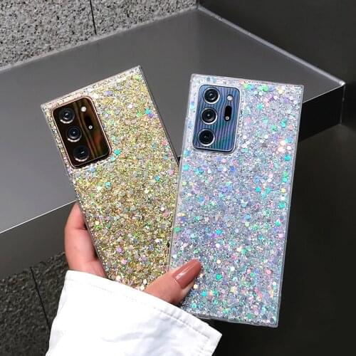 Glitter Crystal Soft Phone Case For Sumsung Note 20 8 9 10 Pro S8 S9 Galaxy S21 S20 Ultra A10s 20s 70s A51 71 21s 80 90 40Cover