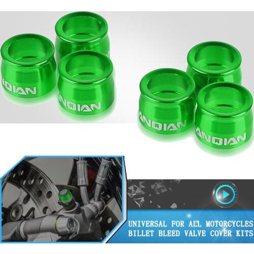 For KAWASAKI ER6F ER6N ER 6N ABS 2012 2013 2014 2015 2016 Motorcycle Accessories Aluminum Universal Billet Bleed Valve Cover Kit