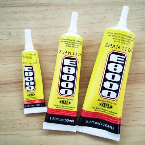 E8000 Strong Liquid Glue Clothes Fabric Clear Leather Adhesive DIY Diamond Jewelry Stationery LCD Phone Screen Instant Earphone