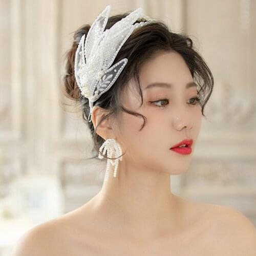 Korean Style New Wedding Pearl Headband Elegant Graceful Bridal Headdress Wedding hair Accessories