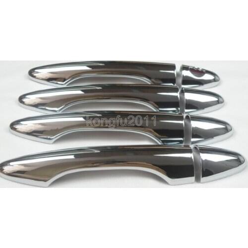 For Hyundai IX35 Tucson 2010 2011 2012 2013 2014 ABS Chrome door handle cover trim 8 pcs