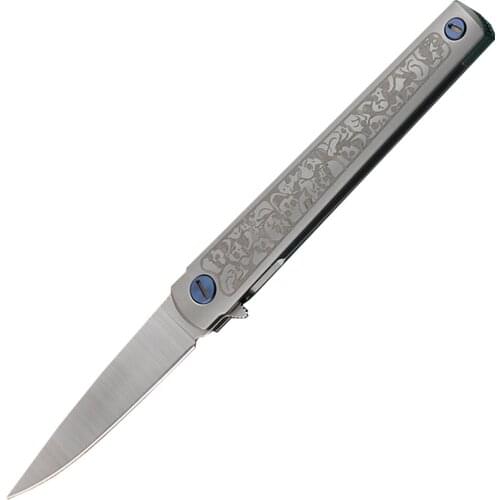 M390 Blade Material TC4 Titanium Alloy Handle OEM Tactical Outdoor Survival Camping Hunting Fishing Fruit Knife EDC Tool