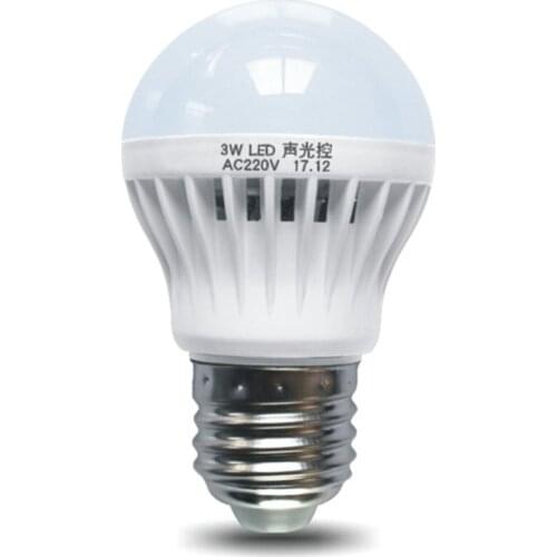 PC Night Lighting Sound And Light Control Sensor Light E27 Motion Detector Led Bulb Lamp Stair Hallway Pathway Corridor