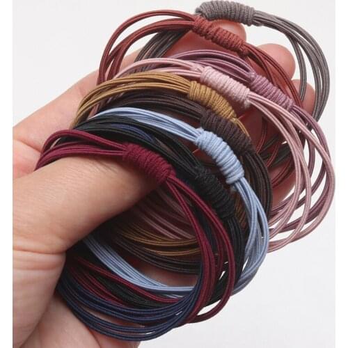 New Women Elastic Hair Rubber Bands Girls Hair Scrunchies Ponytail Hair Holders/Gum/Tie Hair Accessories Gift
