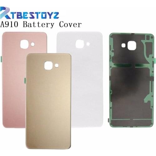 RTBESTOYZ A910 A9 2016 Back Battery Cover For Samsung Galaxy A910 A9 2016 Housing Rear Glass Door Case