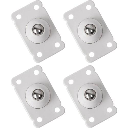 Adhesive Casters 4 Universal Pulleys Sticky Wheels Furniture Storage Box Roller Self Casters Pulley 360 Degree Rotation 4pcs/set