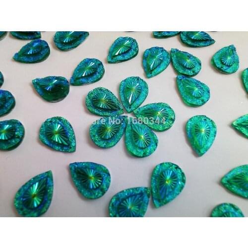 Blue AB colour rhinestones sew on gem stones crystal water drop shape 13*18mm for dress 100pcs/lot