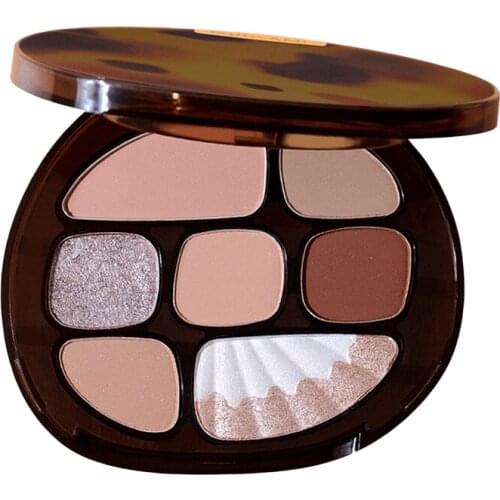TT Super Fire Amber Eye Shadow Plate Shimmering Powder Shimmer Waterproof Earth Color Eye Modification Brightening Skin Color