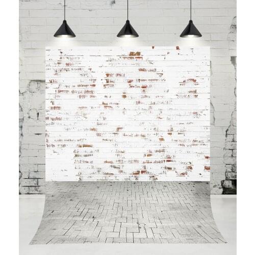 VinylBDS Brick Wall Photography Backdrop Brick Floor Photo Studio Newborn Baby Background for Children Props