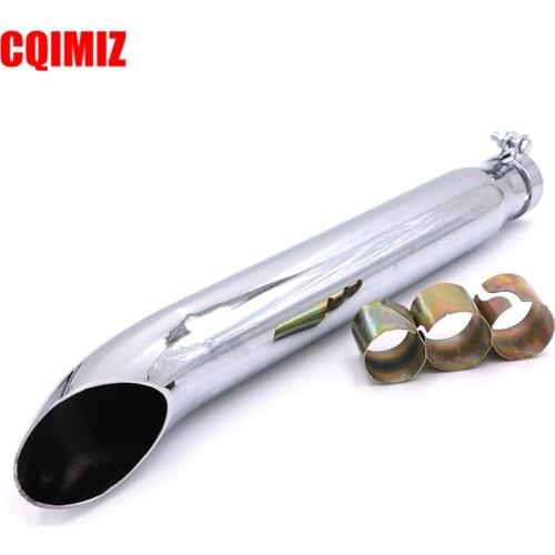 1 PCS Chrome Reverse Cone Motorcycle Exhaust Pipe Muffler Silencer For Harley Cafe Racer Chopper Bobber Custom Bike 38-45MM