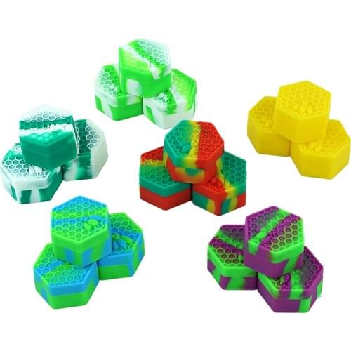 10Pcs Nonstick Concentrate Container 26ml Wax Box Silicone Oil Dab Jar Storage Tank