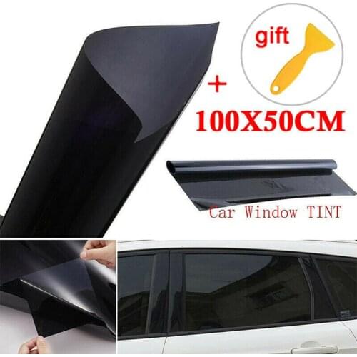 100 * 50 CM Black Solar Film Thickened Heat-Insulating Film Home Office or Car Sun Control Window Glass Films