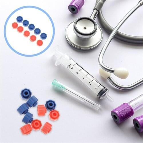 100Pcs Syringe Tip Caps Plastic Luer Lock Caps Dispensing Needle End Caps