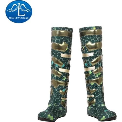2018 New Arrival Womens Aquaman 2 Mera Boots Halloween Cosplay Boots