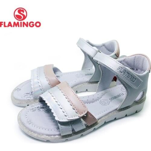 FLAMINGO 2020 Girls' summer sequins adorn the plus-size section of their sandals SIZE 31-36# 201S-HL-1755