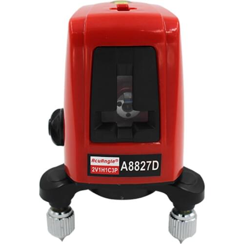 A8827D 360 Degree Self-leveling 3 Lines 3 Points Rotary Horizontal Vertical Red Laser Levels Cross laser Line + Laser Highlights