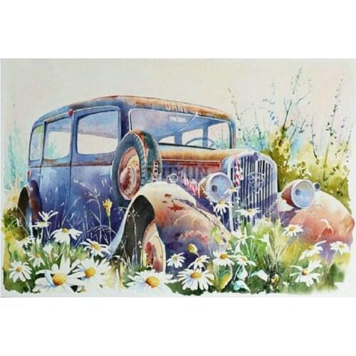 Diamond embroidery Car scenery diamond painting cross stitch crafts diamond mosaic kit full rhinestone home decor pattern