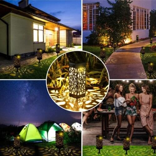 Solar Lawn Lamp Decoration Garden Hollow Outdoor Street Pathway Light Waterproof LED Body Induction Courtyard Light