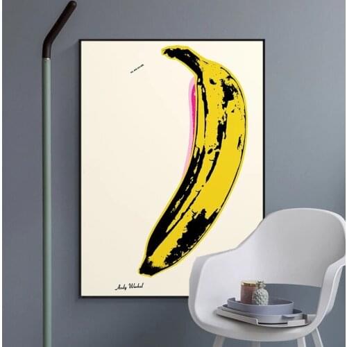Andy Warhol "Banana" Wall Art Deco Painting Canvas Painting Posters and Prints Living Room Bedroom Picture Decoration