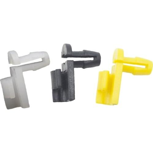 KE LI MI 100 Pcs High Quality Door Lock Rod Plastic Wires Clips Yellow Black White Car Fastener Rivets