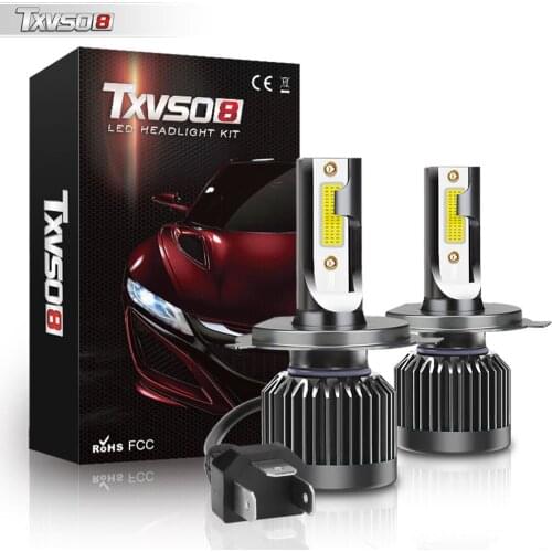 2 pcs Mini H4 Led Lamp 12V 110W Car Headlight Bulb 6000K 20000LM Universal 9003/HB2 Diode lights for Car Luces Led Para Auto