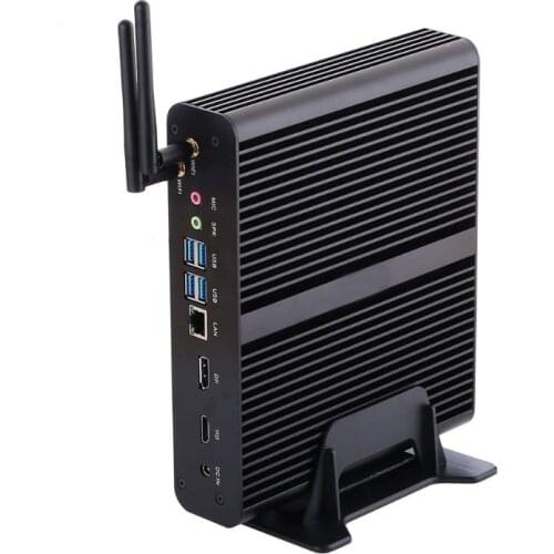8Mb Cache Fanless Mini PC with DP HDMI USB3.0 win10 Mini Computer up to 4.9GHz 64G RAM 2TB HDD HTPC Quad Core 10th Gen 10510U PC