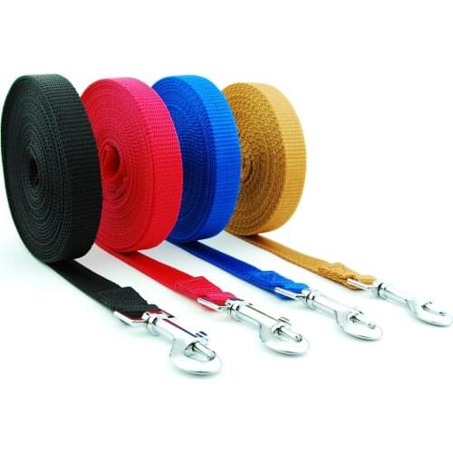 Dog Leash Pet nylon Traction Long Rope Lead Chain Sport Training Supplies Outdoor Running Jogging for Large Dogs Width 2.0 cm