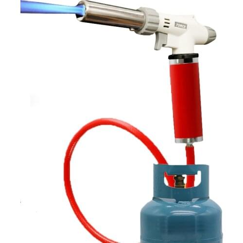 Portable Gas Torch Flame Gun Blowtorch Cooking Soldering Butane AutoIgnition BBQ Gas Lighter Heating Welding Gas Burner Flame