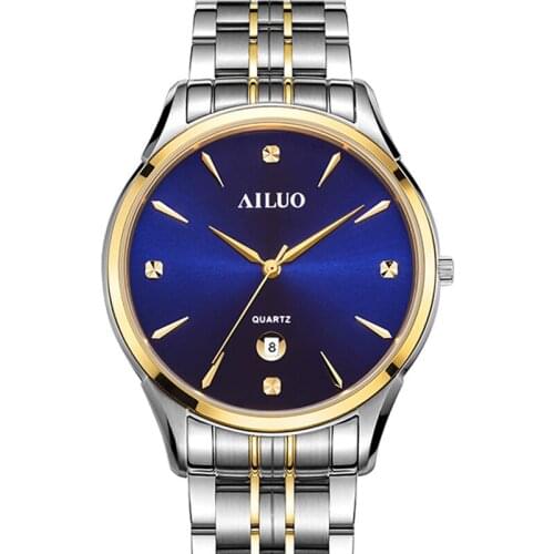 Luxury Brand France AILUO Couples Watches Japan MIYOTA G10 Quartz Movement Men Watches 7 mm Ultra-thin Watches Sapphire A7075M